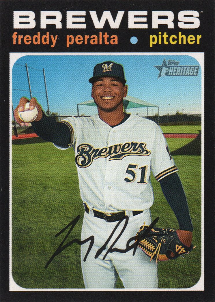 2020 Topps Heritage 392 Freddy Peralta