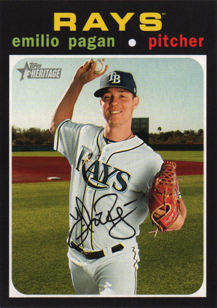 2020 Topps Heritage 43 Emilio Pagan