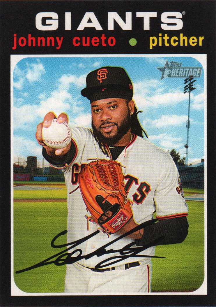 2020 Topps Heritage 16 Johnny Cueto