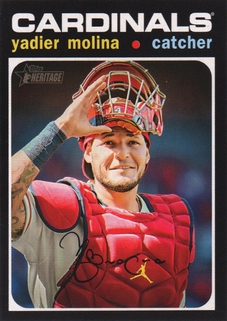 2020 Topps Heritage 400 Yadier Molina