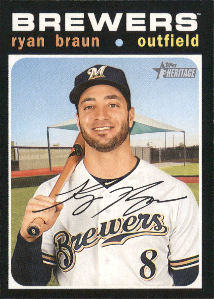 2020 Topps Heritage 321 Ryan Braun