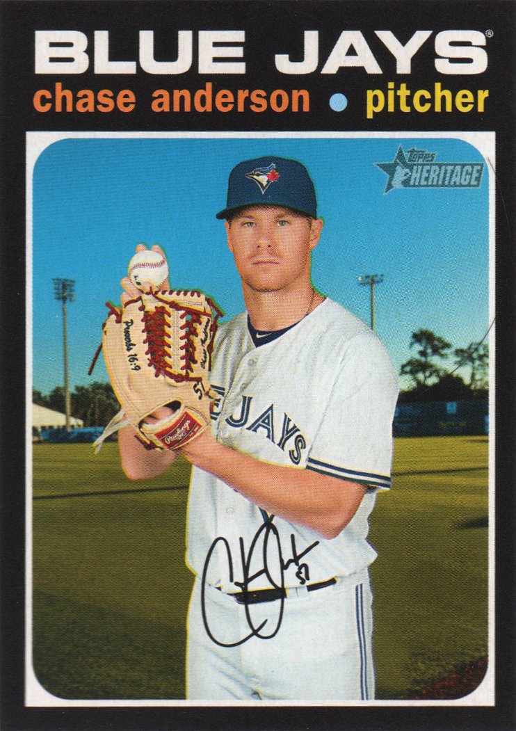 2020 Topps Heritage 384 Chase Anderson