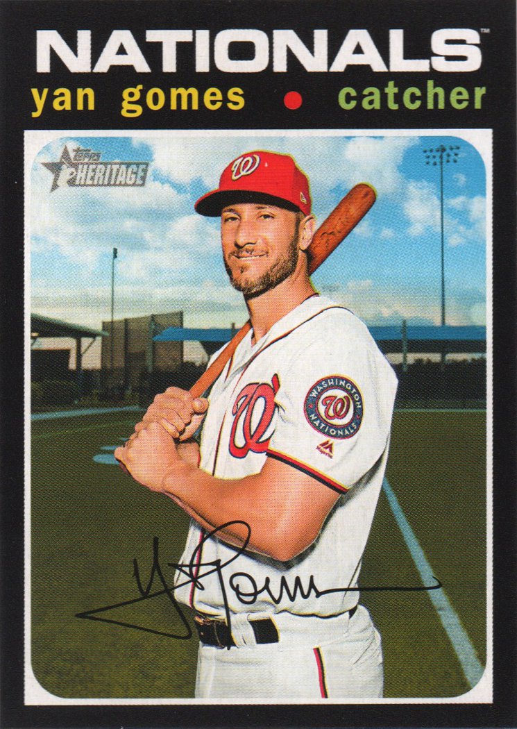 2020 Topps Heritage 127 Yan Gomes