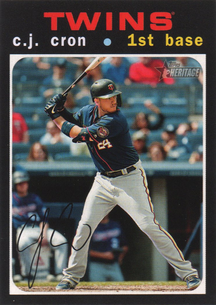 2020 Topps Heritage 349 C.J. Cron