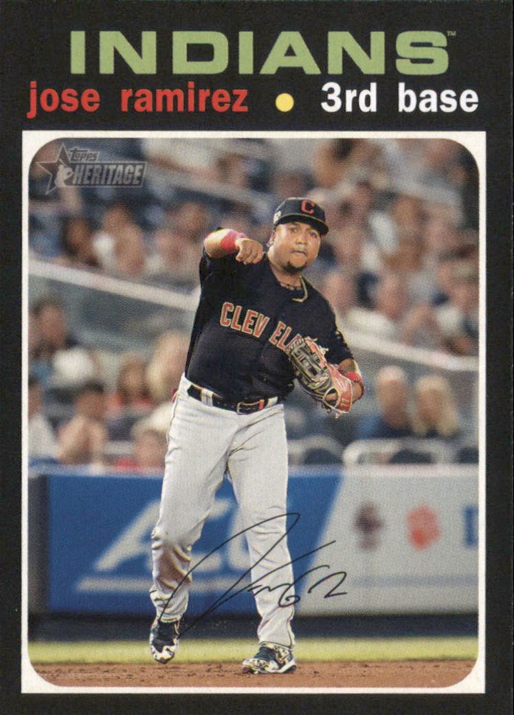 2020 Topps Heritage 324 Jose Ramirez