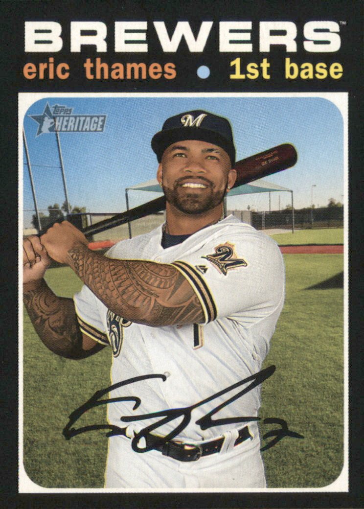 2020 Topps Heritage 397 Eric Thames