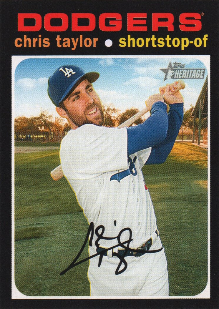 2020 Topps Heritage 57 Chris Taylor