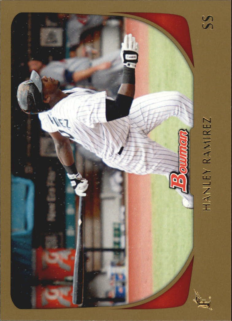 2011 Bowman Gold 10 Hanley Ramirez