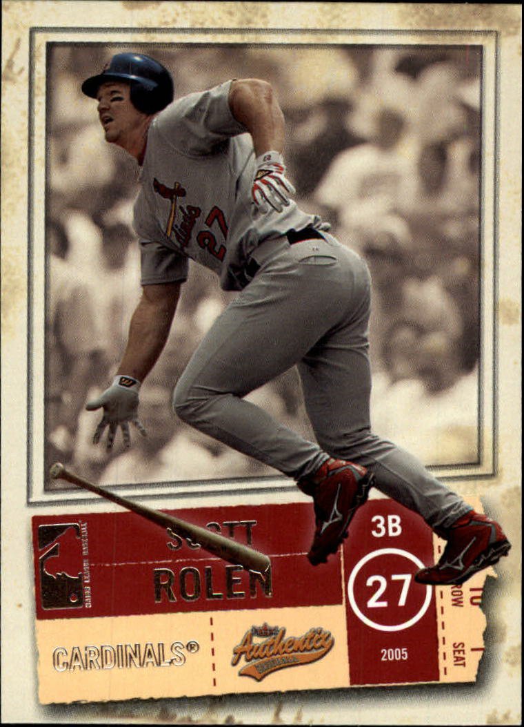 2005 Fleer Authentix 10 Scott Rolen