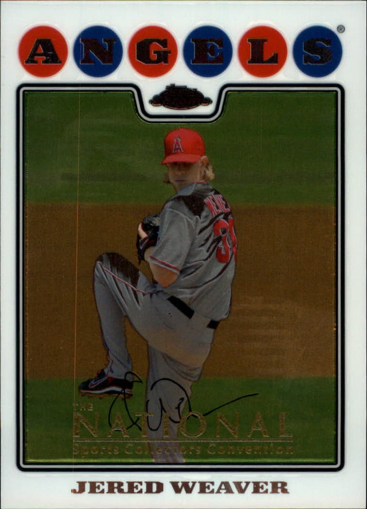 2008 Topps Chrome 96 Jered Weaver