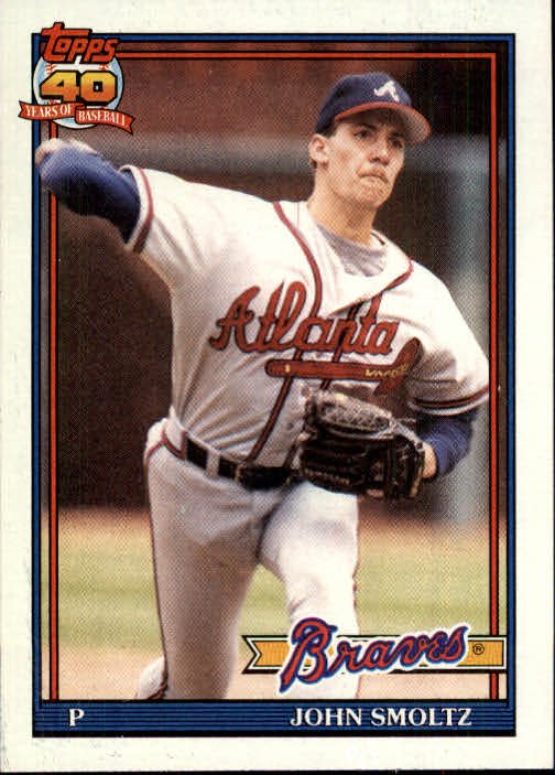 1991 Topps 157 John Smoltz