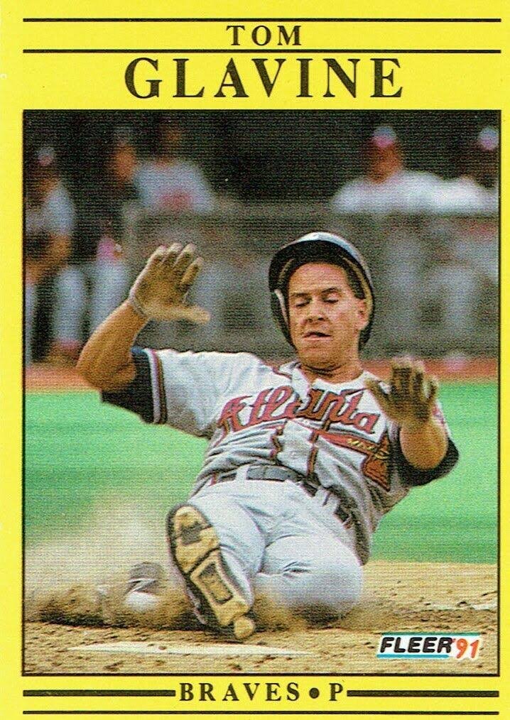 1991 Fleer 689 Tom Glavine