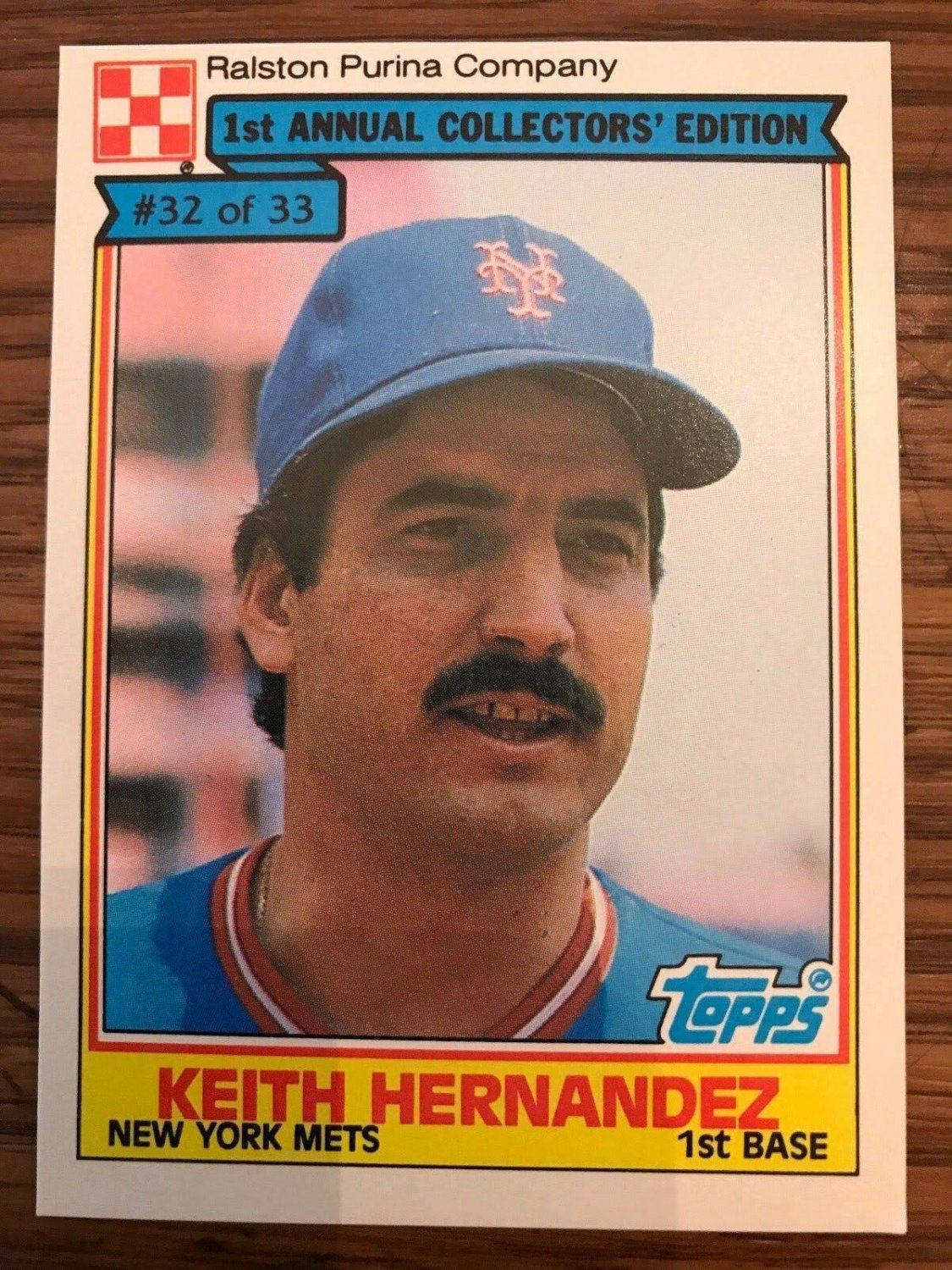 1984 Topps Cereal 32 Keith Hernandez