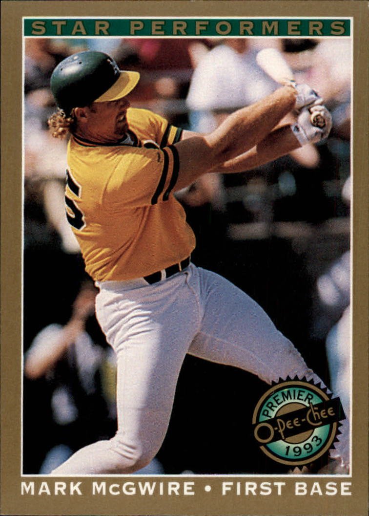 1993 O-Pee-Chee Premier Star Performers 16 Mark McGwire