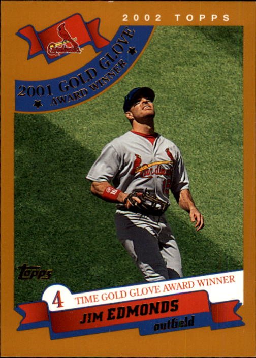 2002 Topps 712 Jim Edmonds GG