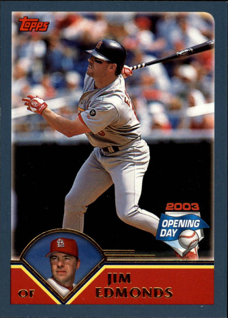 2003 Topps Opening Day 108 Jim Edmonds