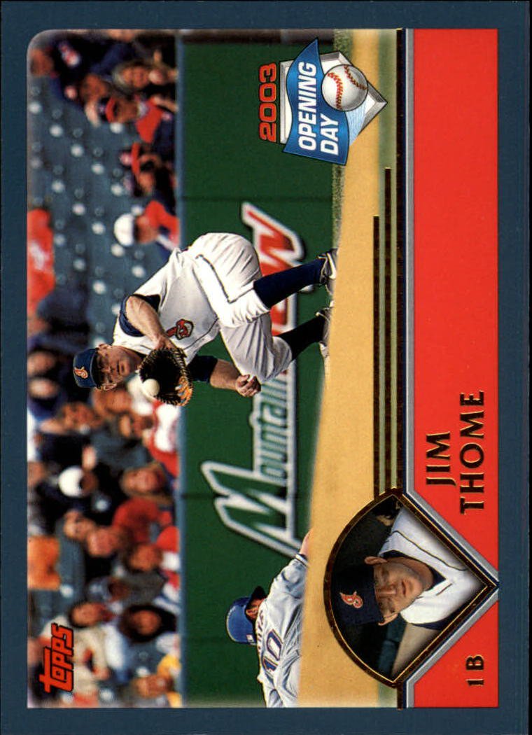 2003 Topps Opening Day 76 Jim Thome