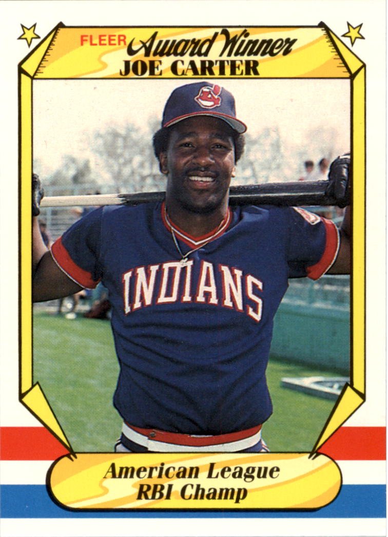 1987 Fleer Award Winners 8 Joe Carter