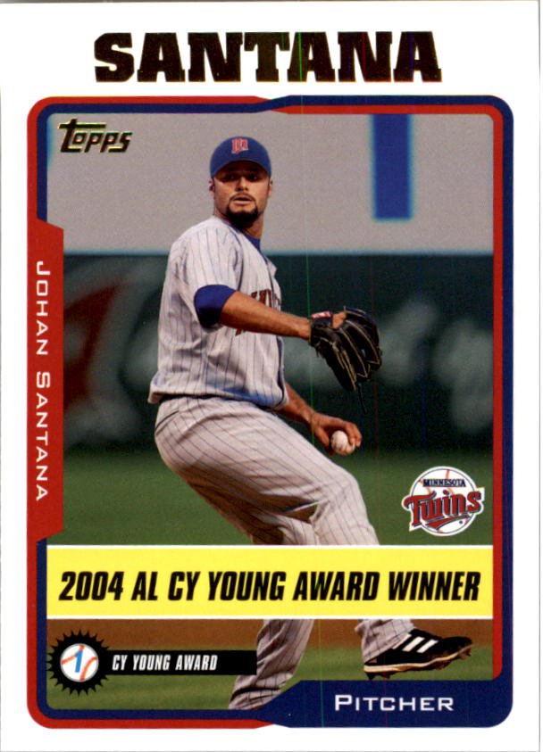 2005 Topps 713 Johan Santana CY