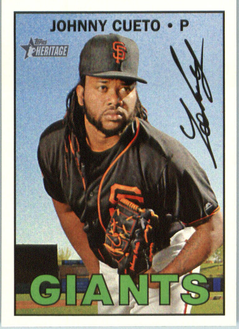 2016 Topps Heritage 588A Johnny Cueto