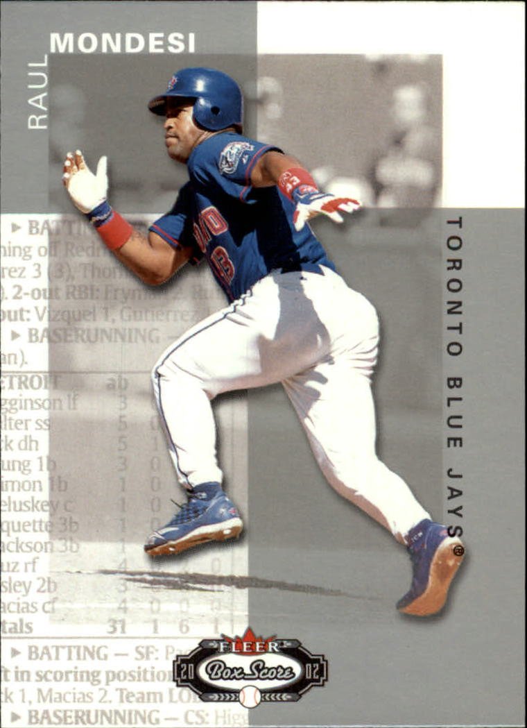 2002 Fleer Box Score 115 Raul Mondesi