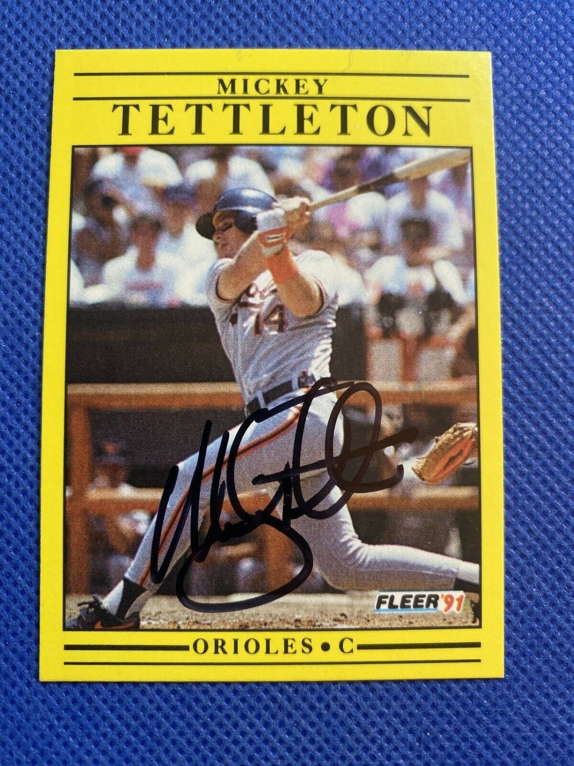 1991 Fleer 494 Mickey Tettleton