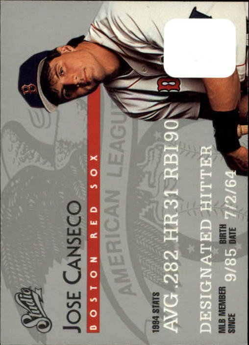 1995 Studio 9 Jose Canseco
