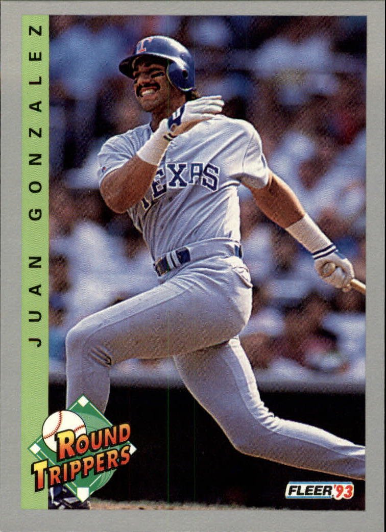 1993 Fleer 709 Juan Gonzalez RT