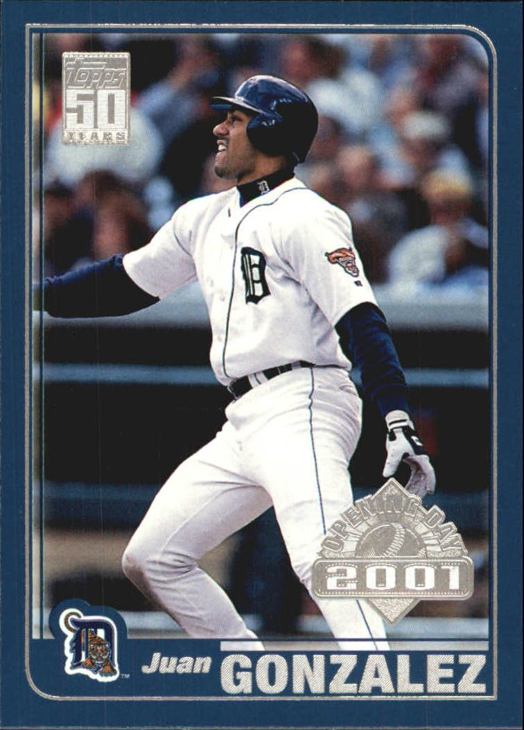 2001 Topps Opening Day 9 Juan Gonzalez