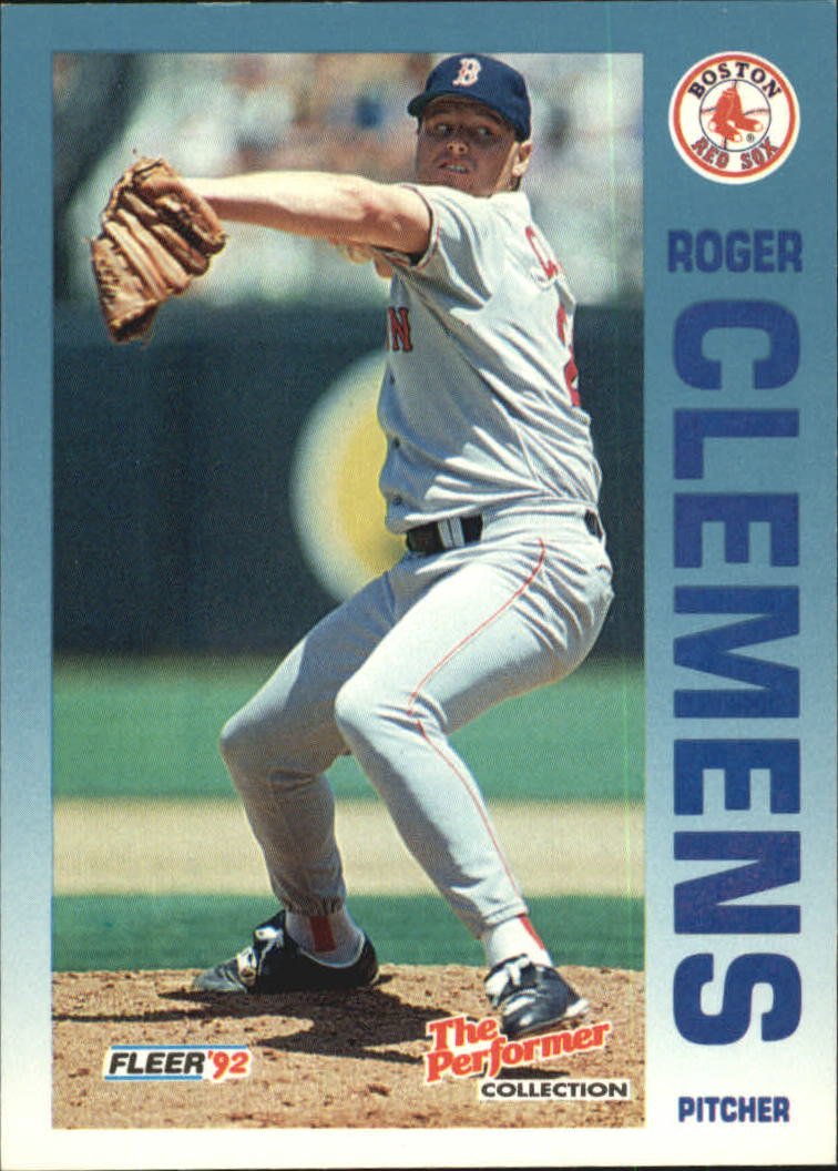 1992 Fleer Citgo The Performer 6 Roger Clemens