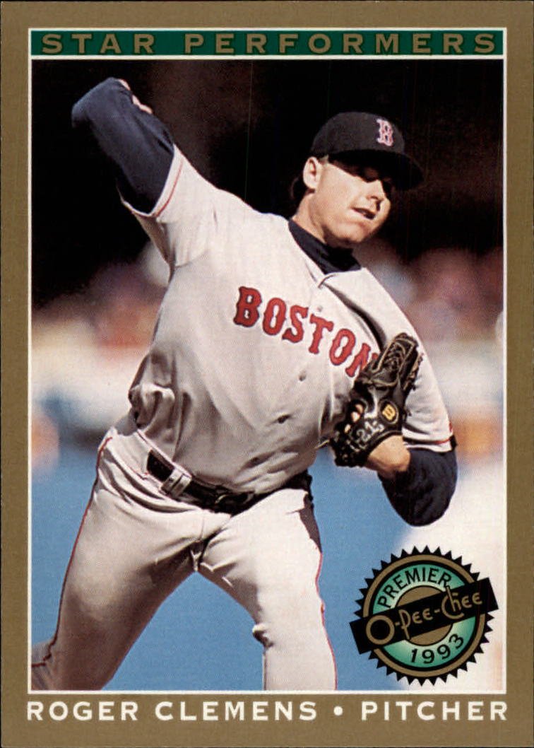 1993 O-Pee-Chee Premier Star Performers 18 Roger Clemens