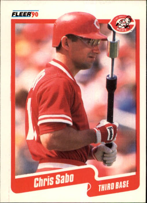 1990 Fleer 433 Chris Sabo