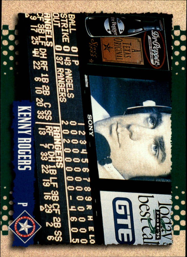 1995 Score 425 Kenny Rogers