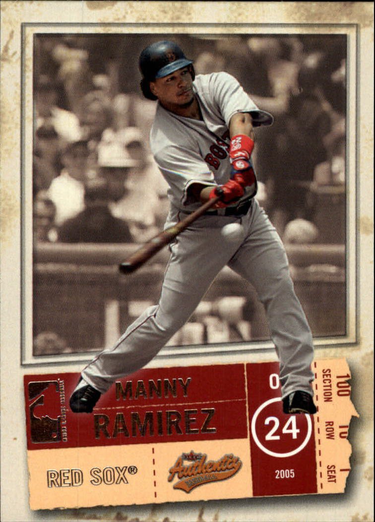 2005 Fleer Authentix 98 Manny Ramirez