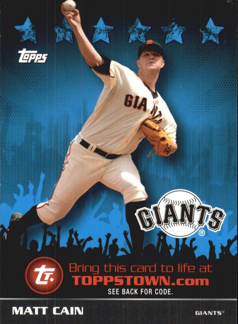 2009 Topps Topps Town TTT73 Matt Cain