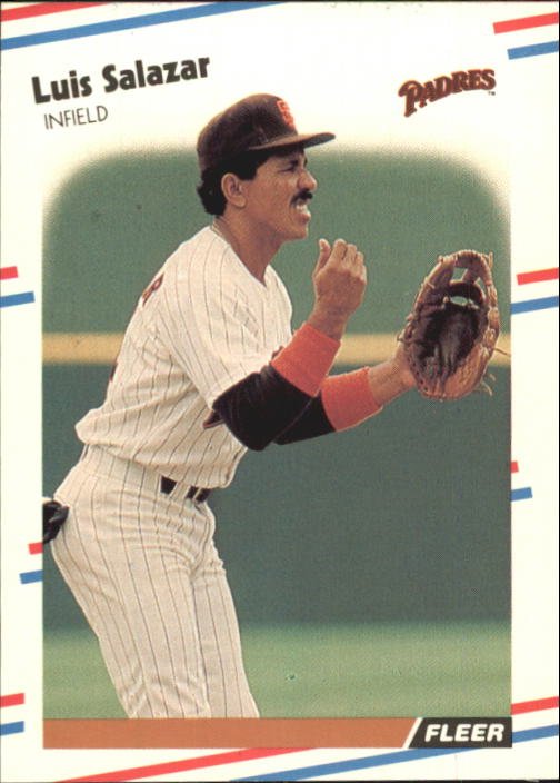 1988 Fleer Glossy 595 Luis Salazar