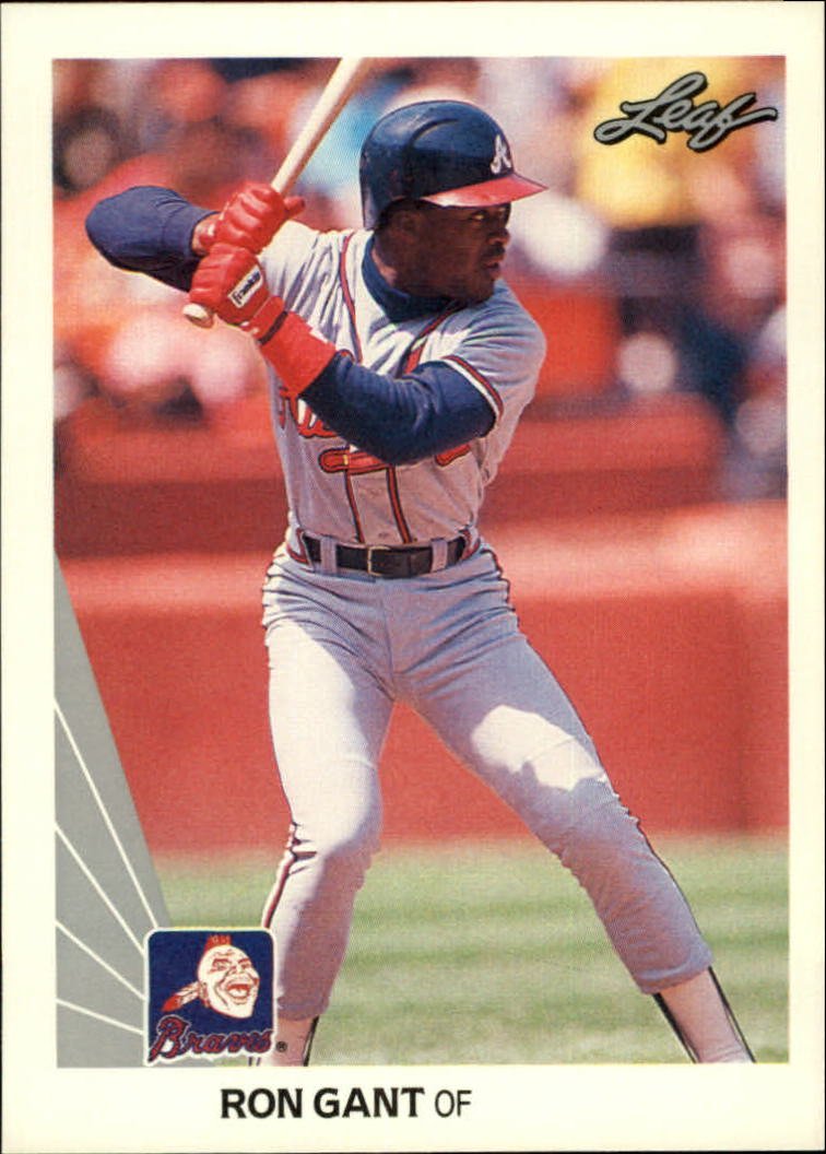 1990 Leaf 376 Ron Gant