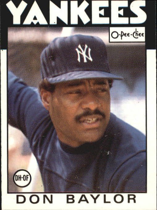 1986 O-Pee-Chee 184 Don Baylor
