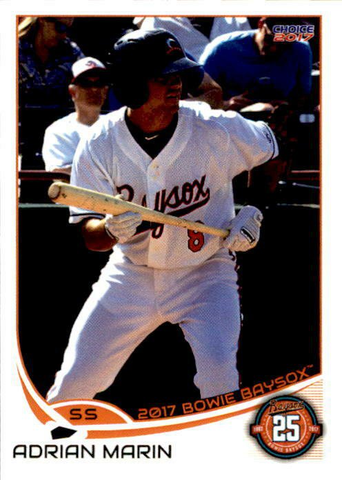 2017 Bowie Baysox Choice 15 Adrian Marin