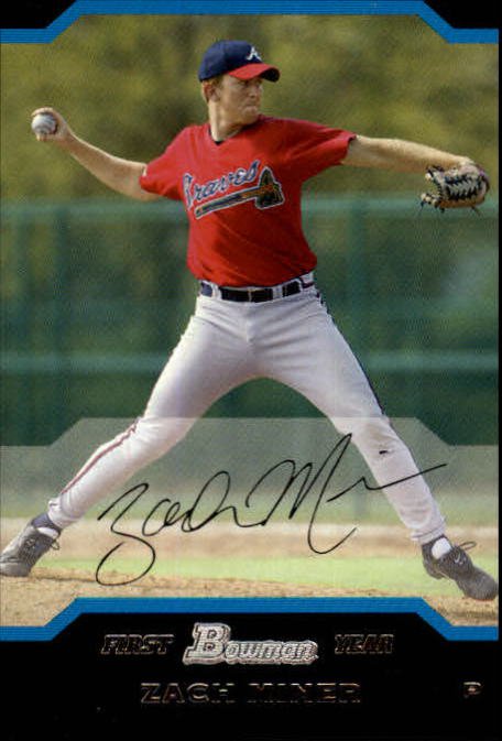 2004 Bowman 178 Zach Miner FY RC
