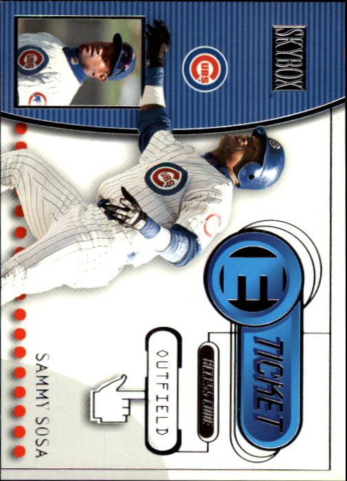 2000 SkyBox E-Ticket ET7 Sammy Sosa