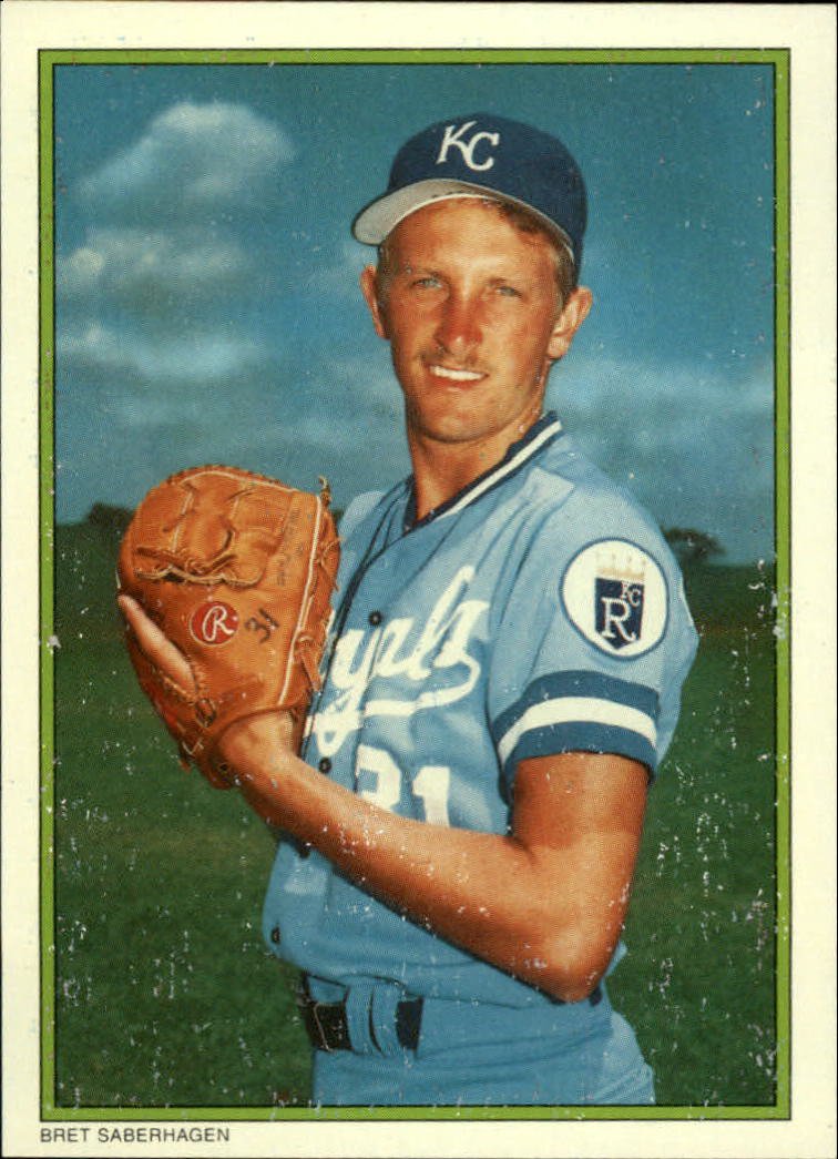 1986 Topps Glossy Send-Ins 27 Bret Saberhagen