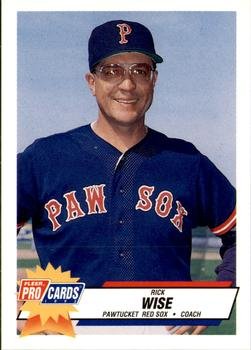 1993 Pawtucket Red Sox Fleer ProCards 2426 Rick Wise CO