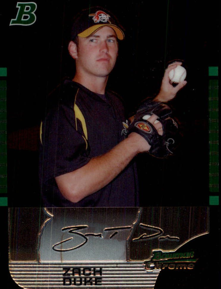 2005 Bowman Chrome Draft 157 Zach Duke PROS