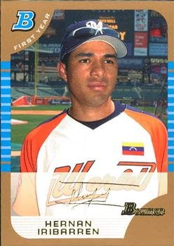 2005 Bowman Draft Gold 143 Hernan Iribarren FY