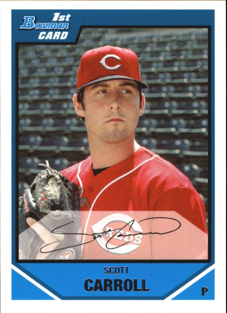 2007 Bowman Chrome Draft Draft Picks BDPP31 Scott Carroll