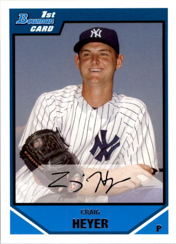 2007 Bowman Draft Draft Picks #BDPP36 Craig Heyer