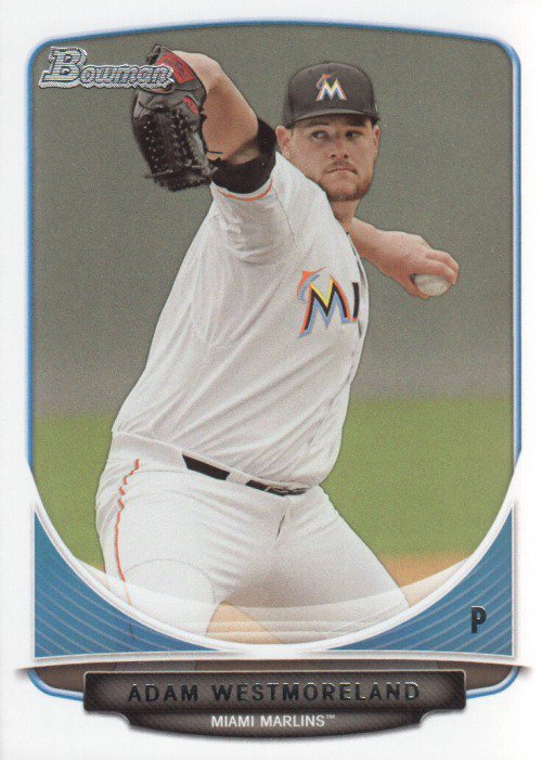 2013 Bowman Draft Draft Picks BDPP122 Adam Westmoreland