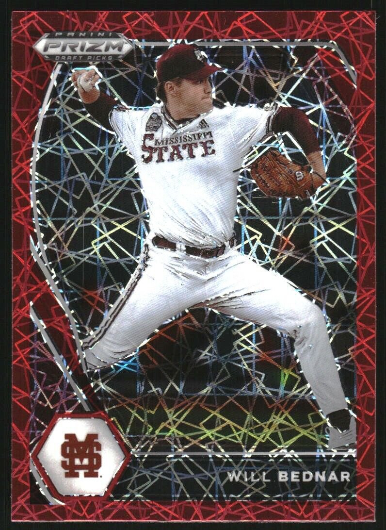2021 Panini Prizm Draft Picks Prizms Red Velocity 14 Will Bednar