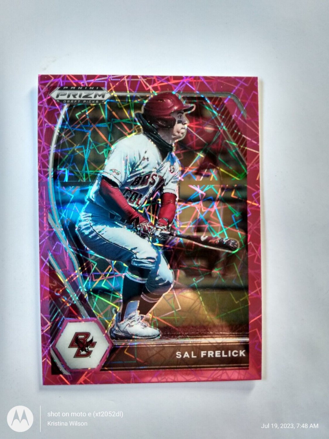2021 Panini Prizm Draft Picks Prizms Pink Velocity 15 Sal Frelick